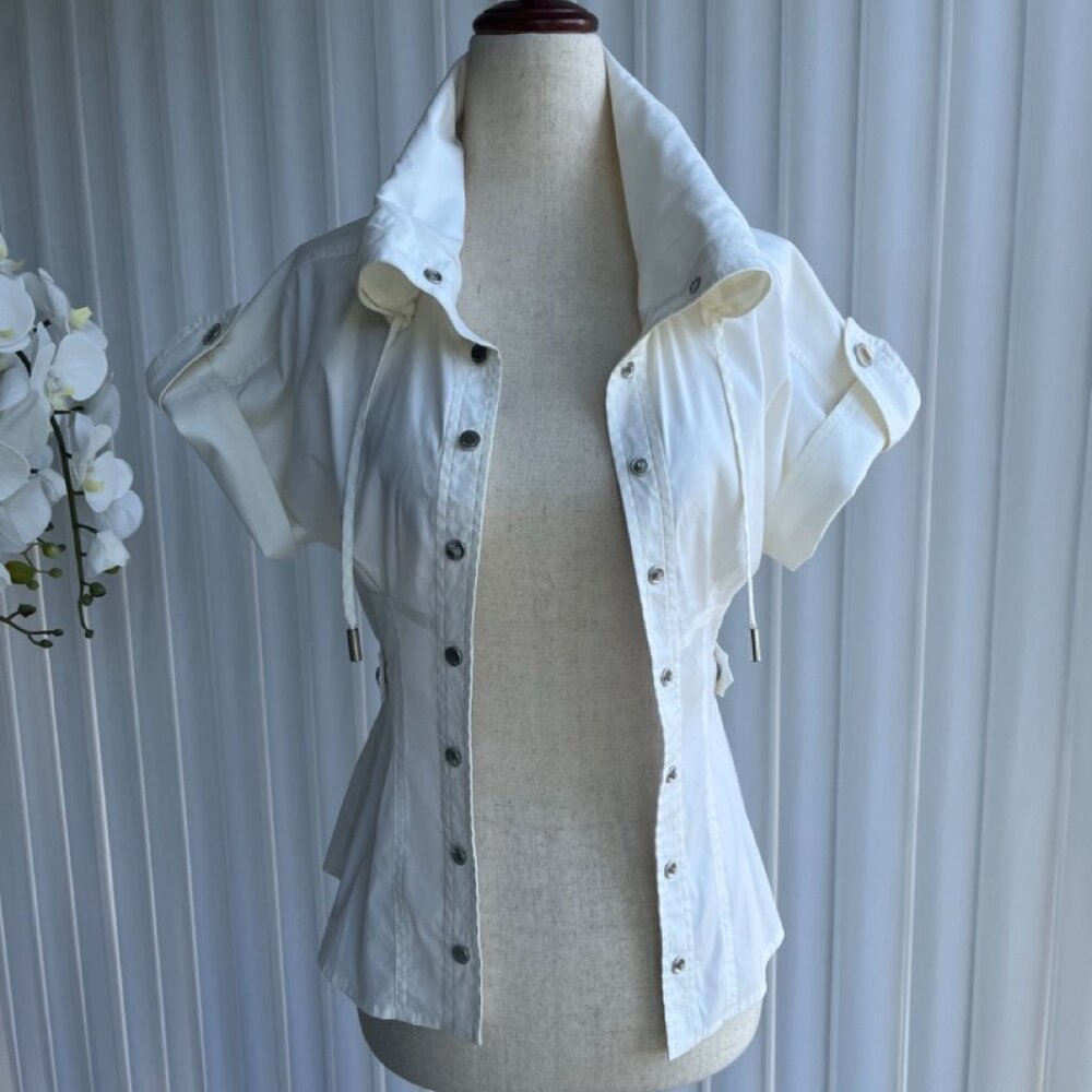 Karen Millen Tailored White Shirt - Size 0! Flawless
